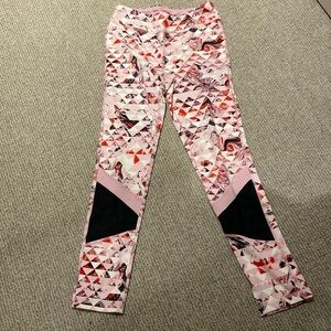 Ideology patterned multicolored leggings, size L